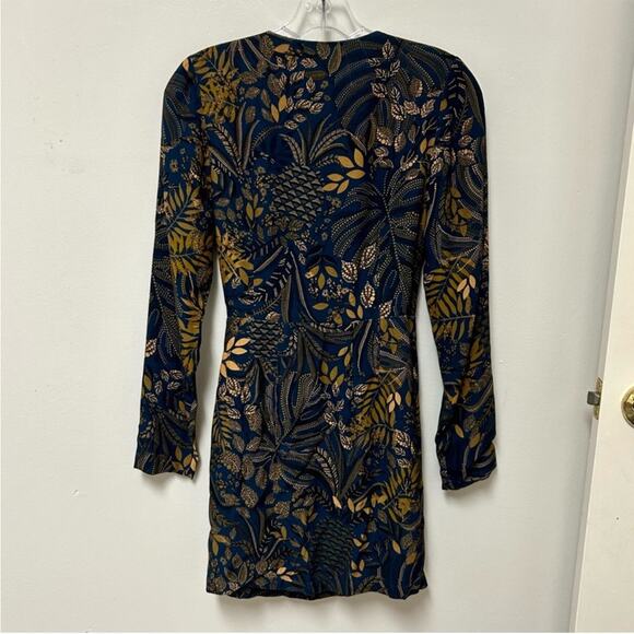 FARM Rio Teal Dotted Forest Lenzing Ecovero Viscose Wrap Mini Dress XS - Picture 9 of 12